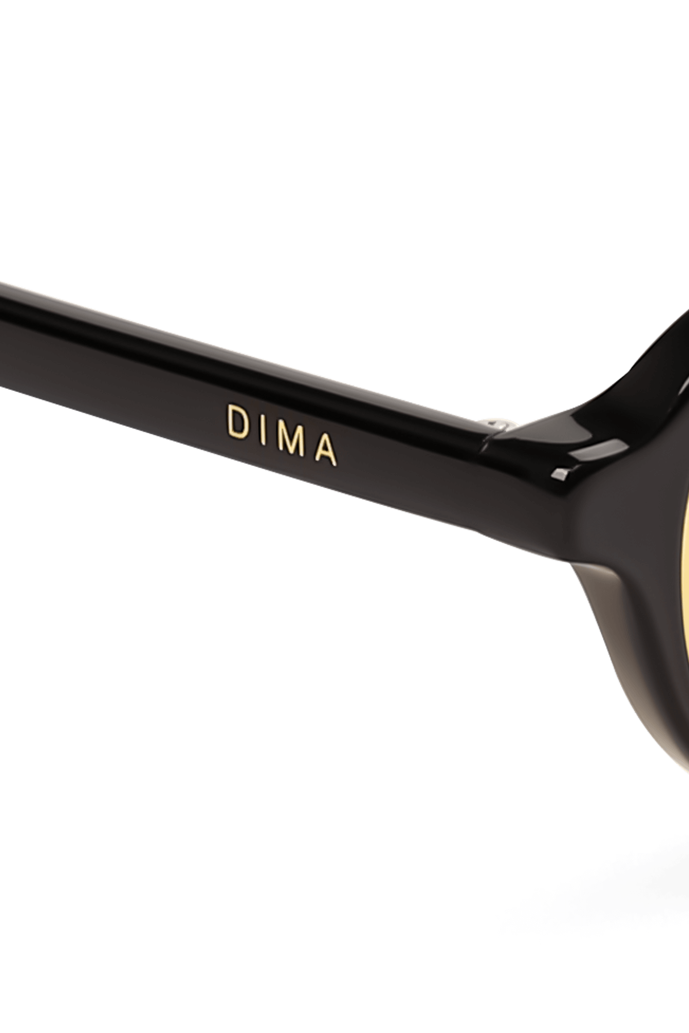 dima sunglass rikki black frame yellow lens 4