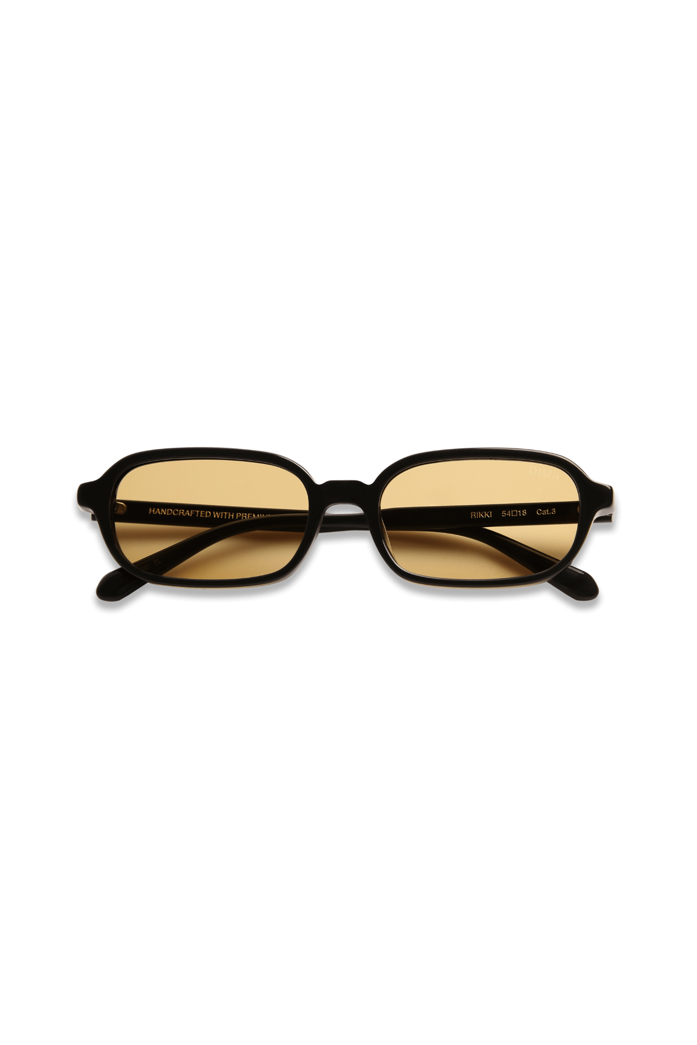 dima sunglass rikki black frame yellow lens 5