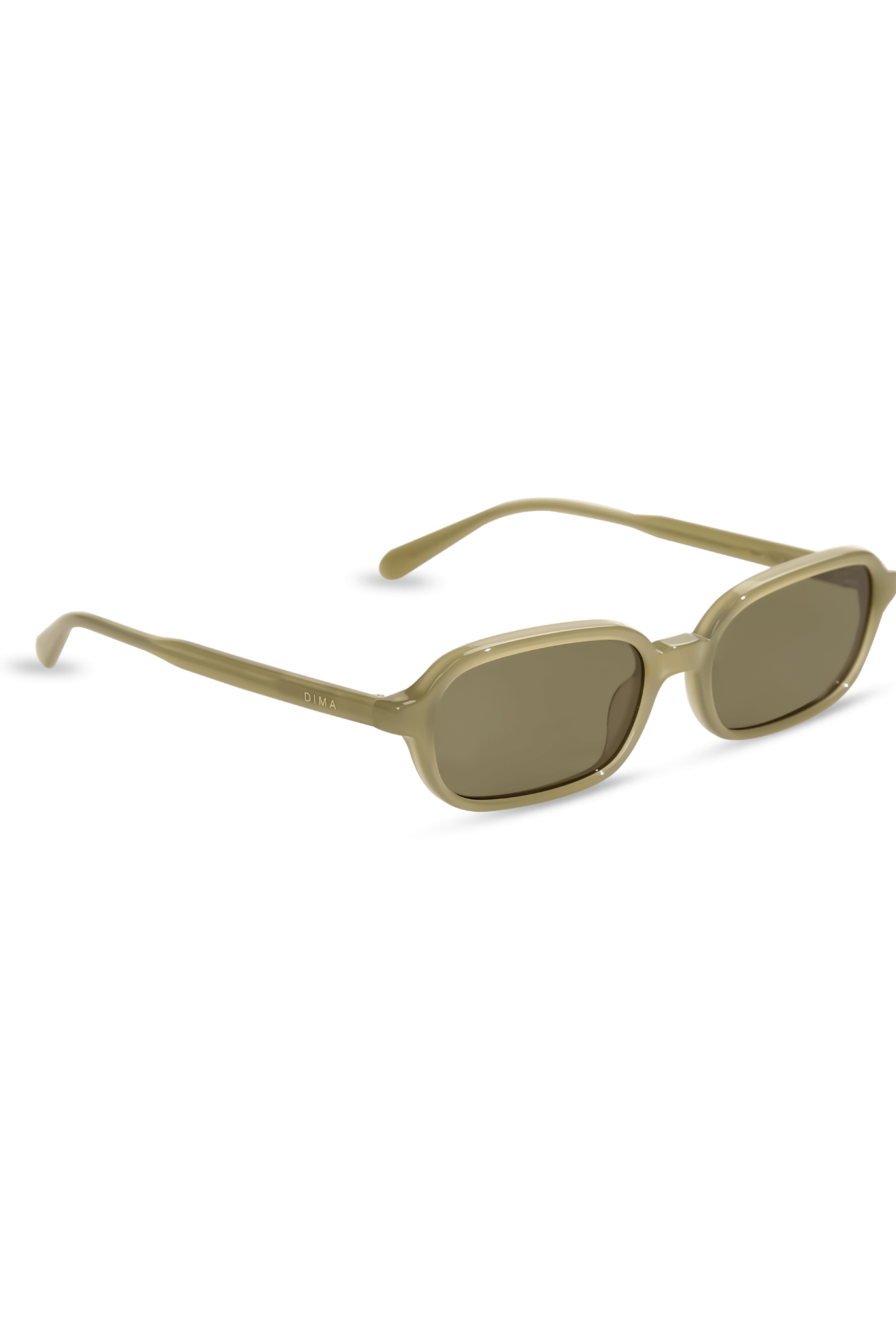 dima sunglass rikki milky light olive frame olive lens 2