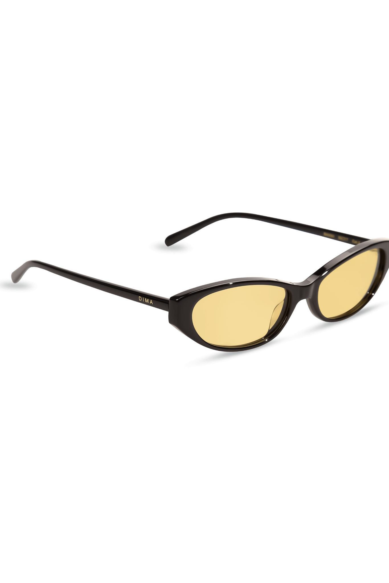 dima sunglass sammi black frame yellow lens 2