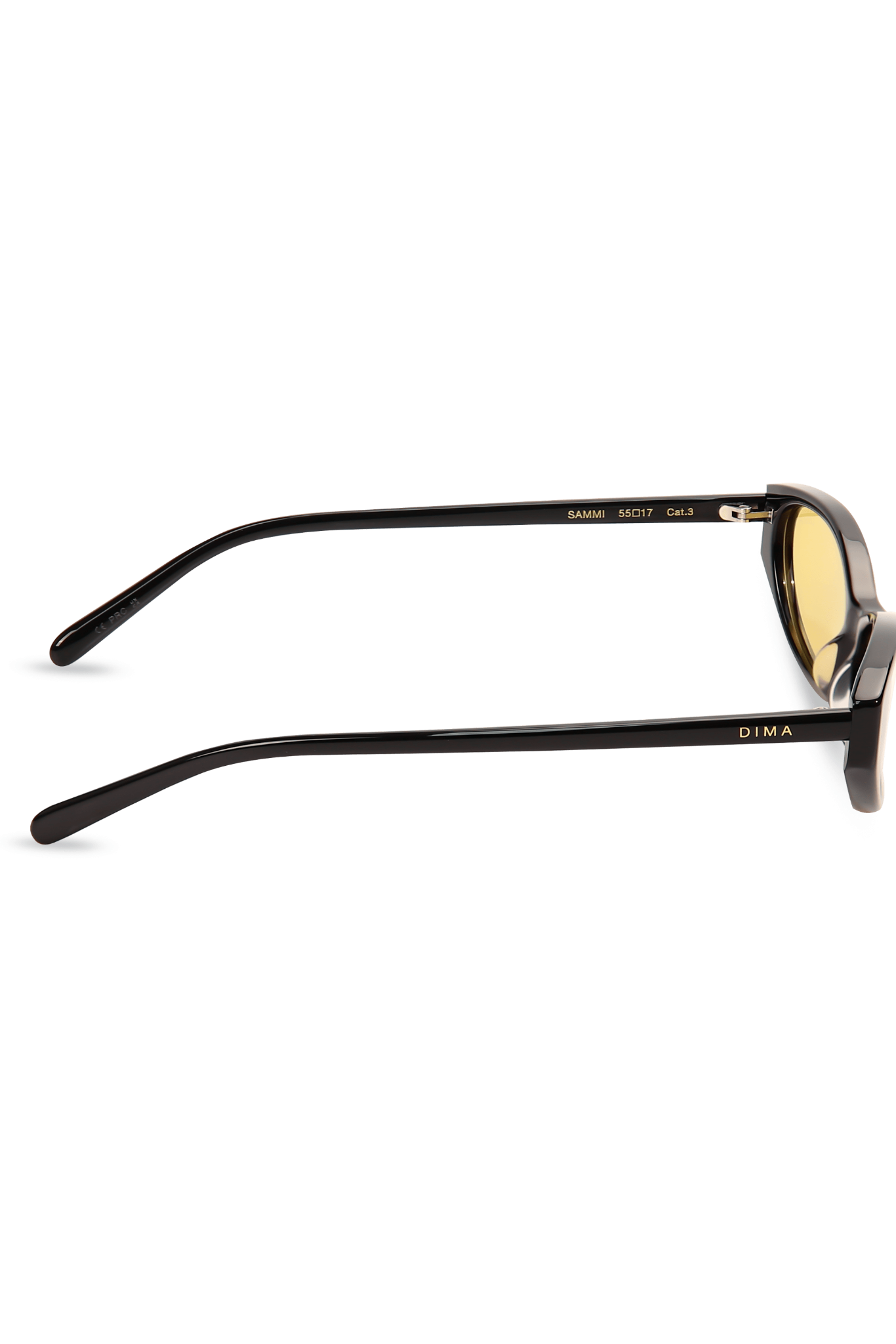 dima sunglass sammi black frame yellow lens 3