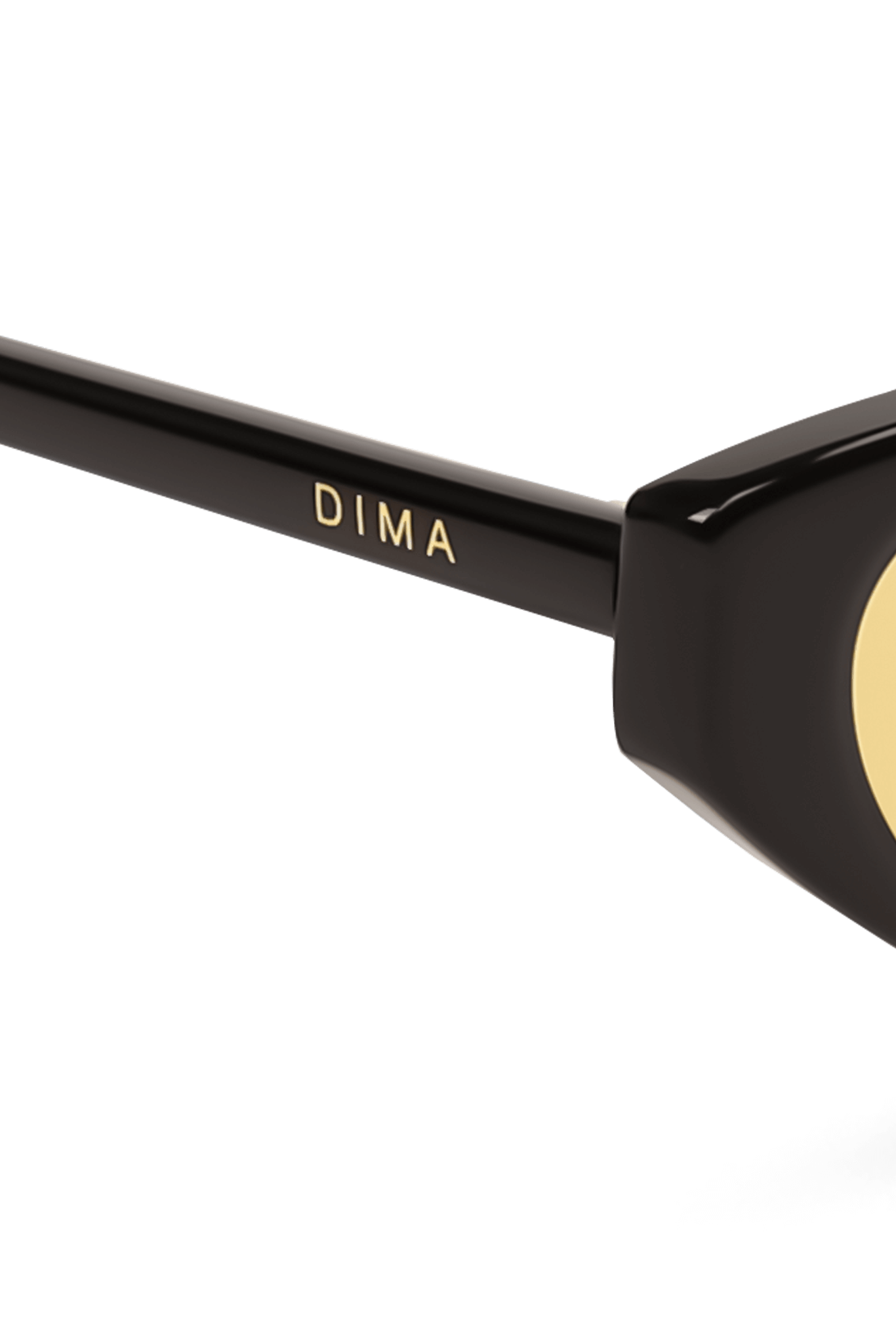 dima sunglass sammi black frame yellow lens 4