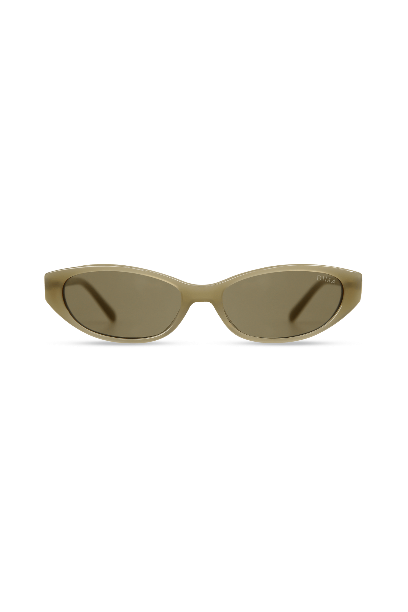dima sunglass sammi milky light olive frame olive lens 1