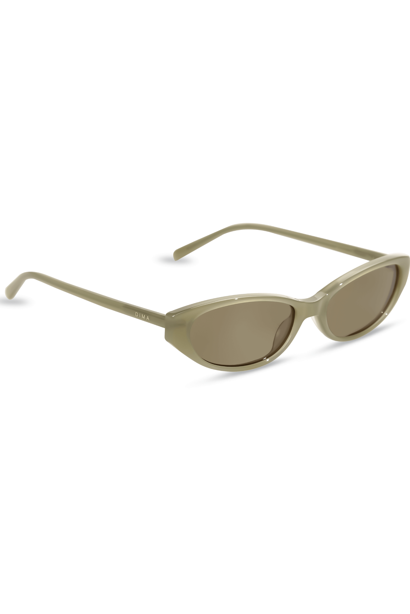 dima sunglass sammi milky light olive frame olive lens 2