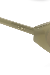 dima sunglass sammi milky light olive frame olive lens 4