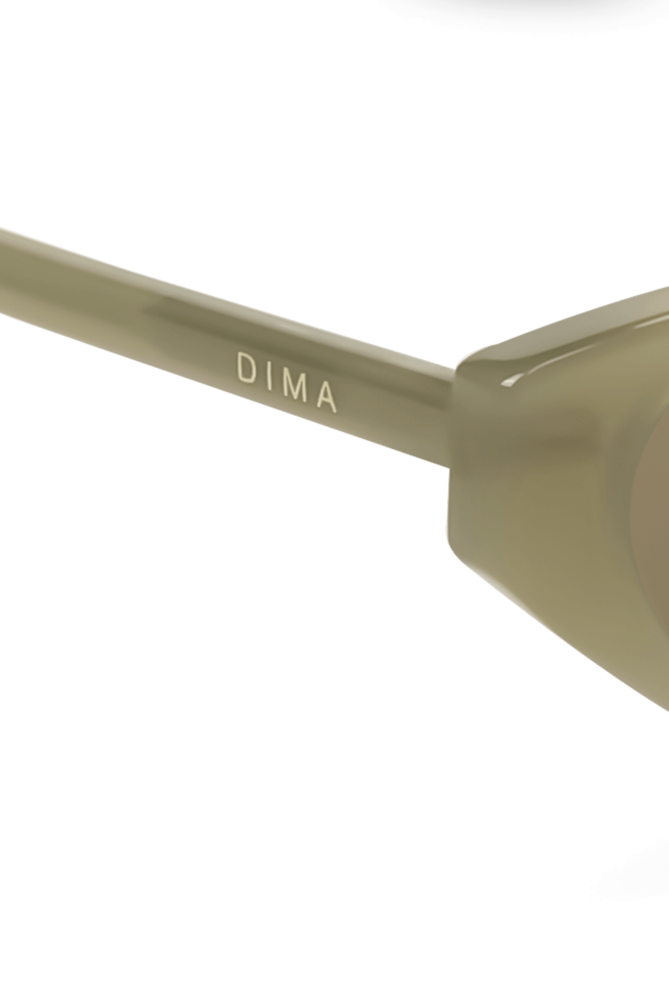 dima sunglass sammi milky light olive frame olive lens 4