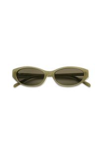 dima sunglass sammi milky light olive frame olive lens 5