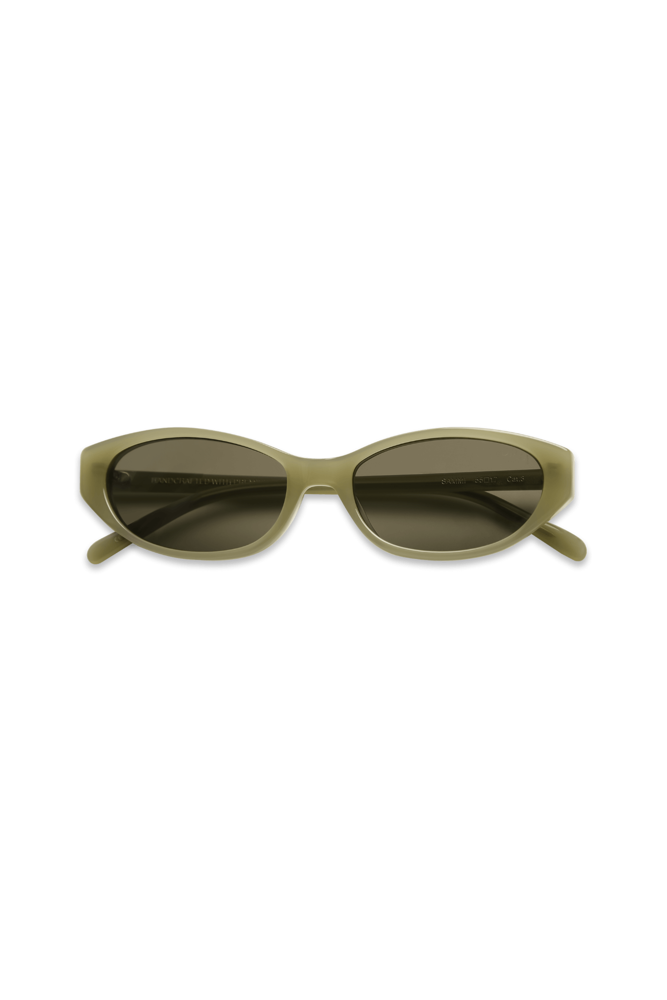 dima sunglass sammi milky light olive frame olive lens 5