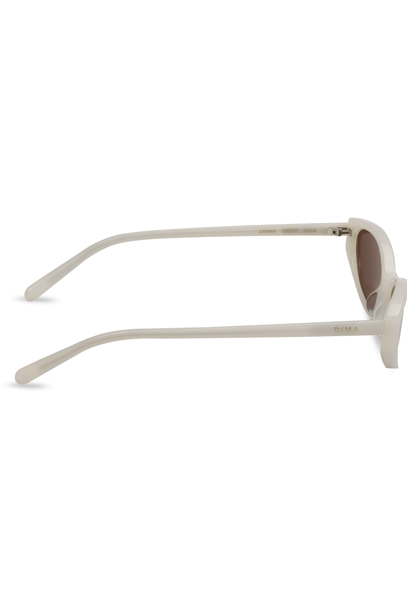 dima sunglass sammi milky white frame brown lens 3