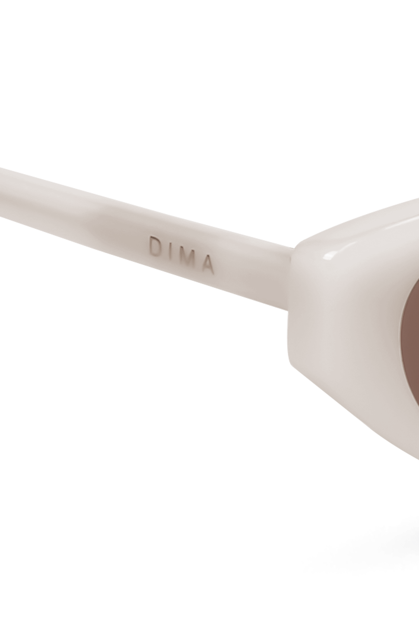 dima sunglass sammi milky white frame brown lens 4