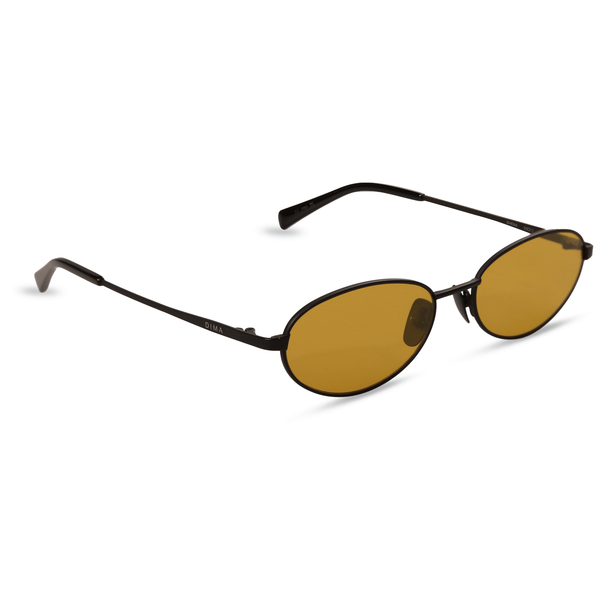 dima sunglass shena black frame yellow lens 2