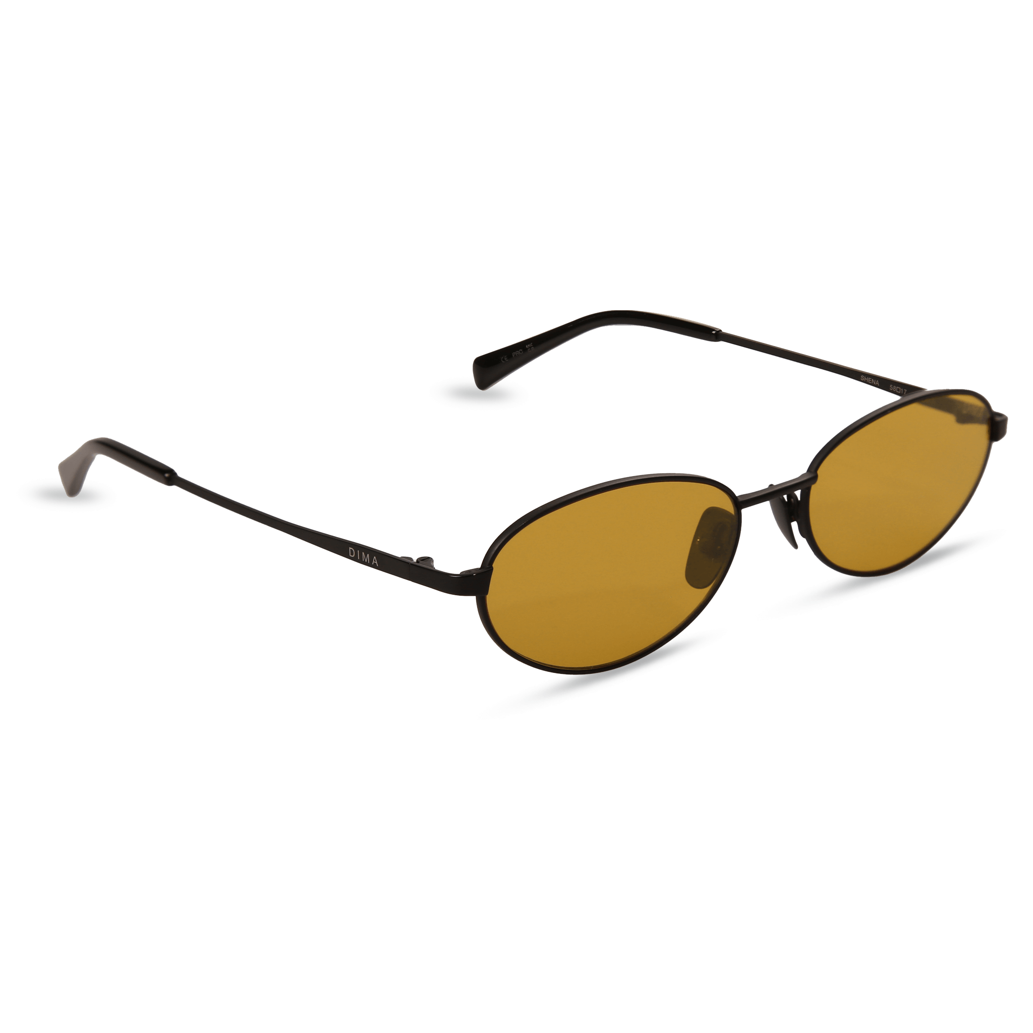 dima sunglass shena black frame yellow lens 2