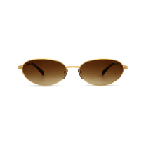 dima sunglass shena gold dark tortoise brown frame brown gradient lens 1