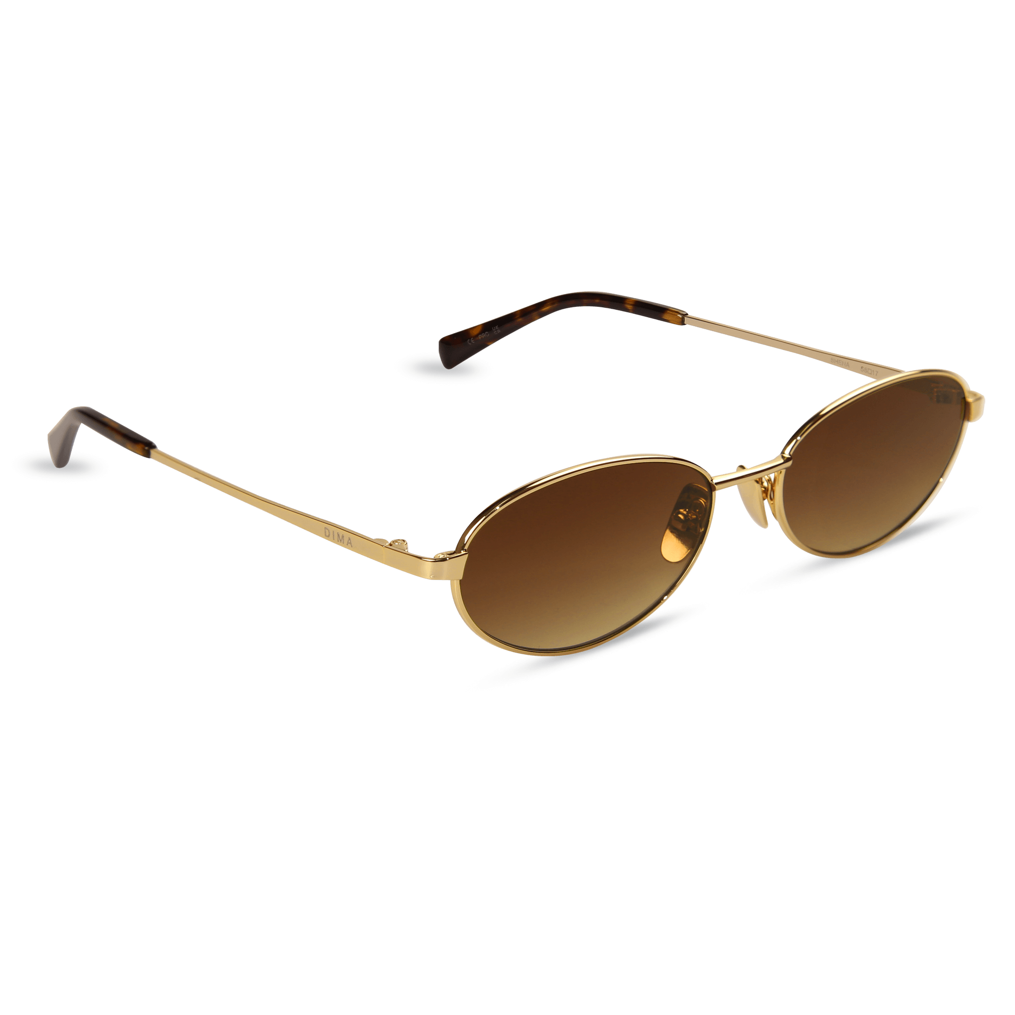dima sunglass shena gold dark tortoise brown frame brown gradient lens 2
