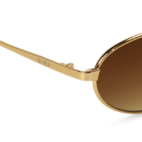 dima sunglass shena gold dark tortoise brown frame brown gradient lens 4