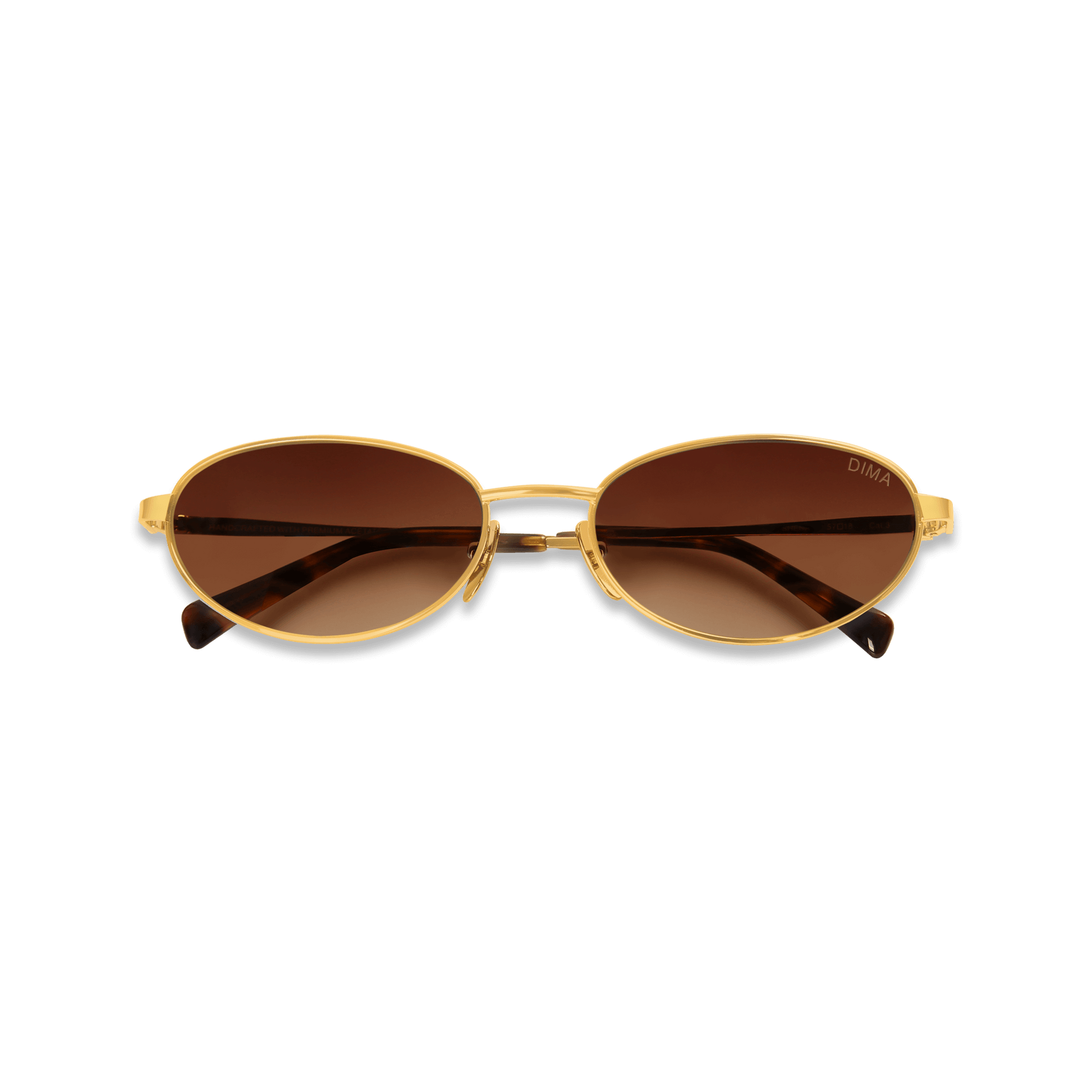 dima sunglass shena gold dark tortoise brown frame brown gradient lens 5