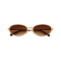 dima sunglass shena gold dark tortoise brown frame brown gradient lens 5