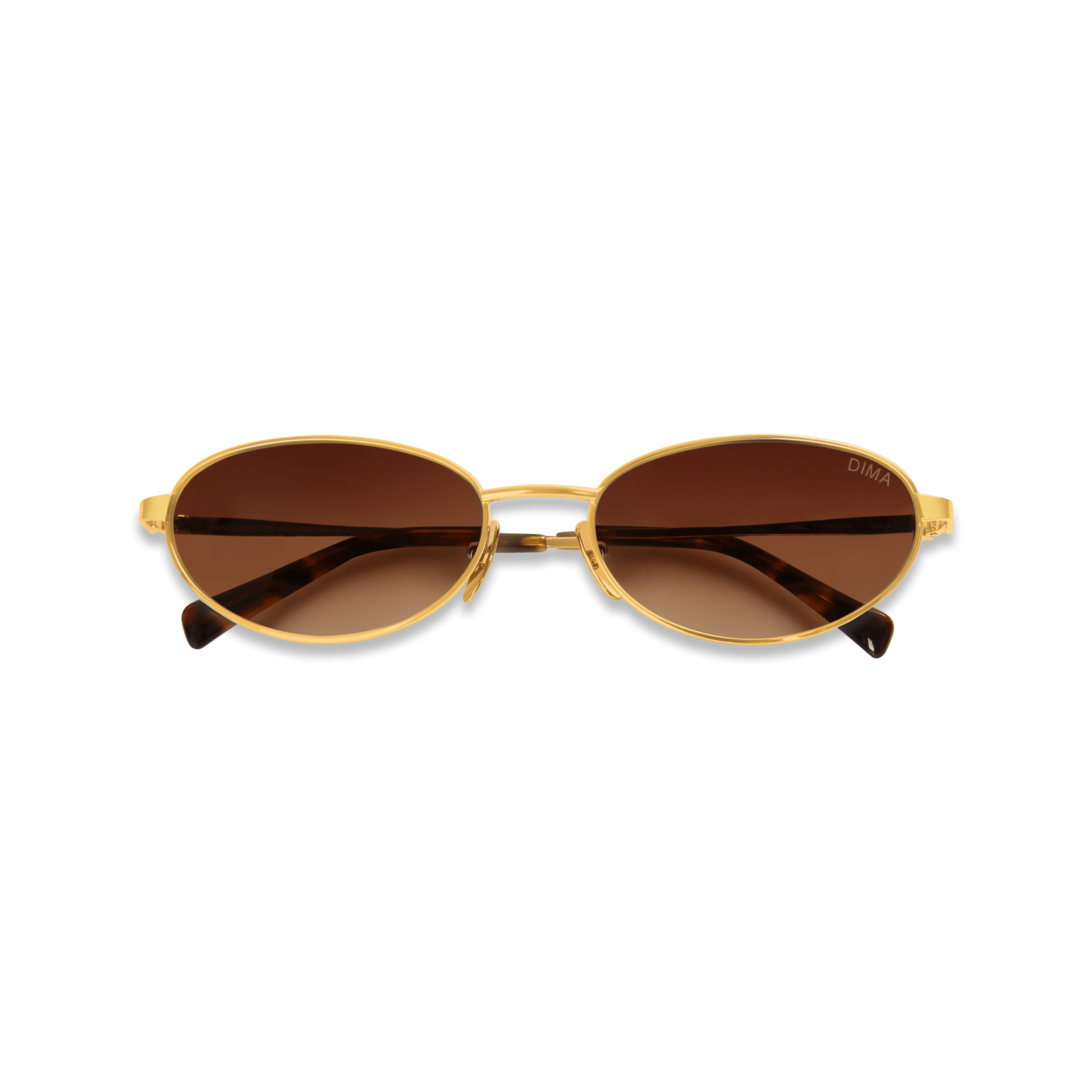 dima sunglass shena gold dark tortoise brown frame brown gradient lens 5