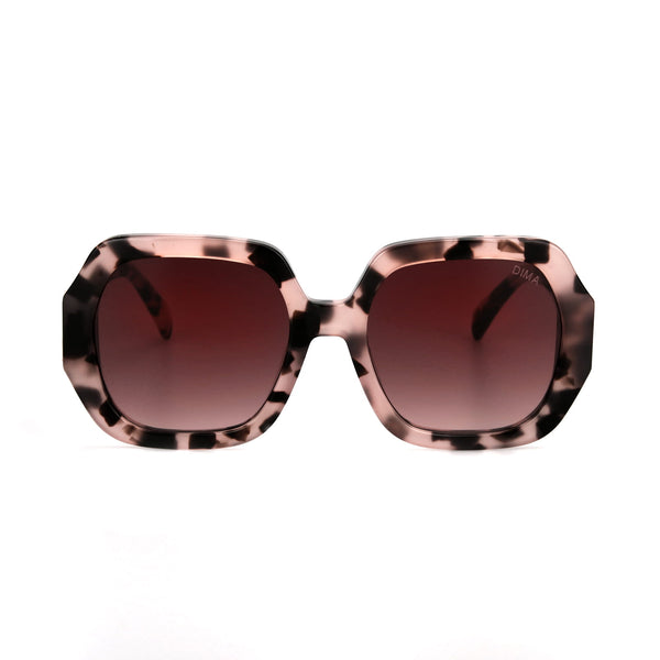 Color_Pink Tortoise + Red Gradient Lens