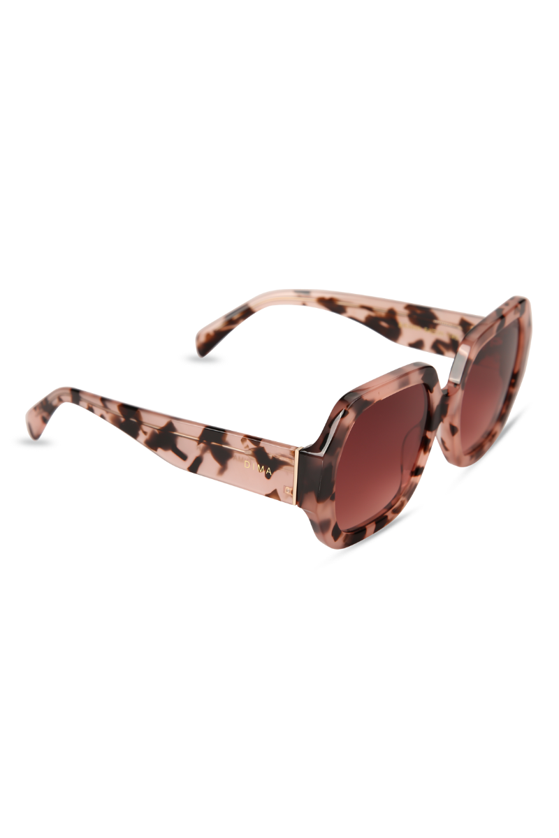 dima sunglass sienna pink tortoise frame red gradient lens 2