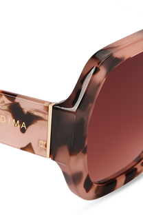 dima sunglass sienna pink tortoise frame red gradient lens 4