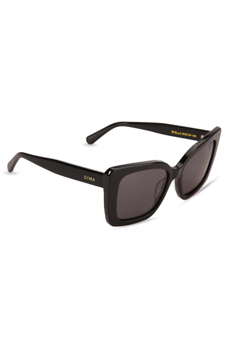 dima sunglass stella black frame grey lens 2