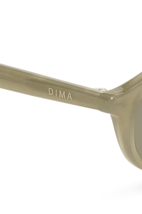 dima sunglass sundra milky light olive frame olive lens 4