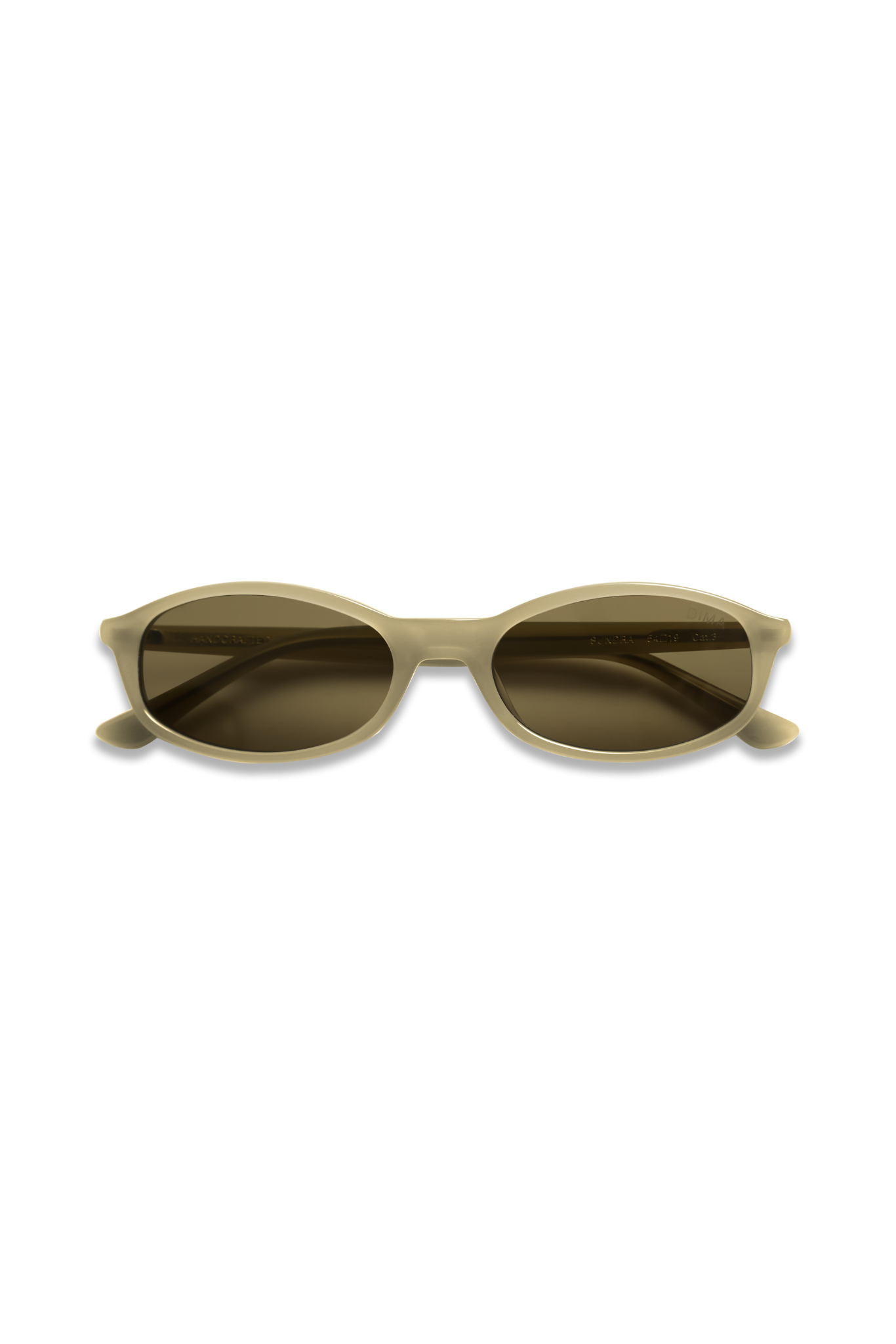 dima sunglass sundra milky light olive frame olive lens 5