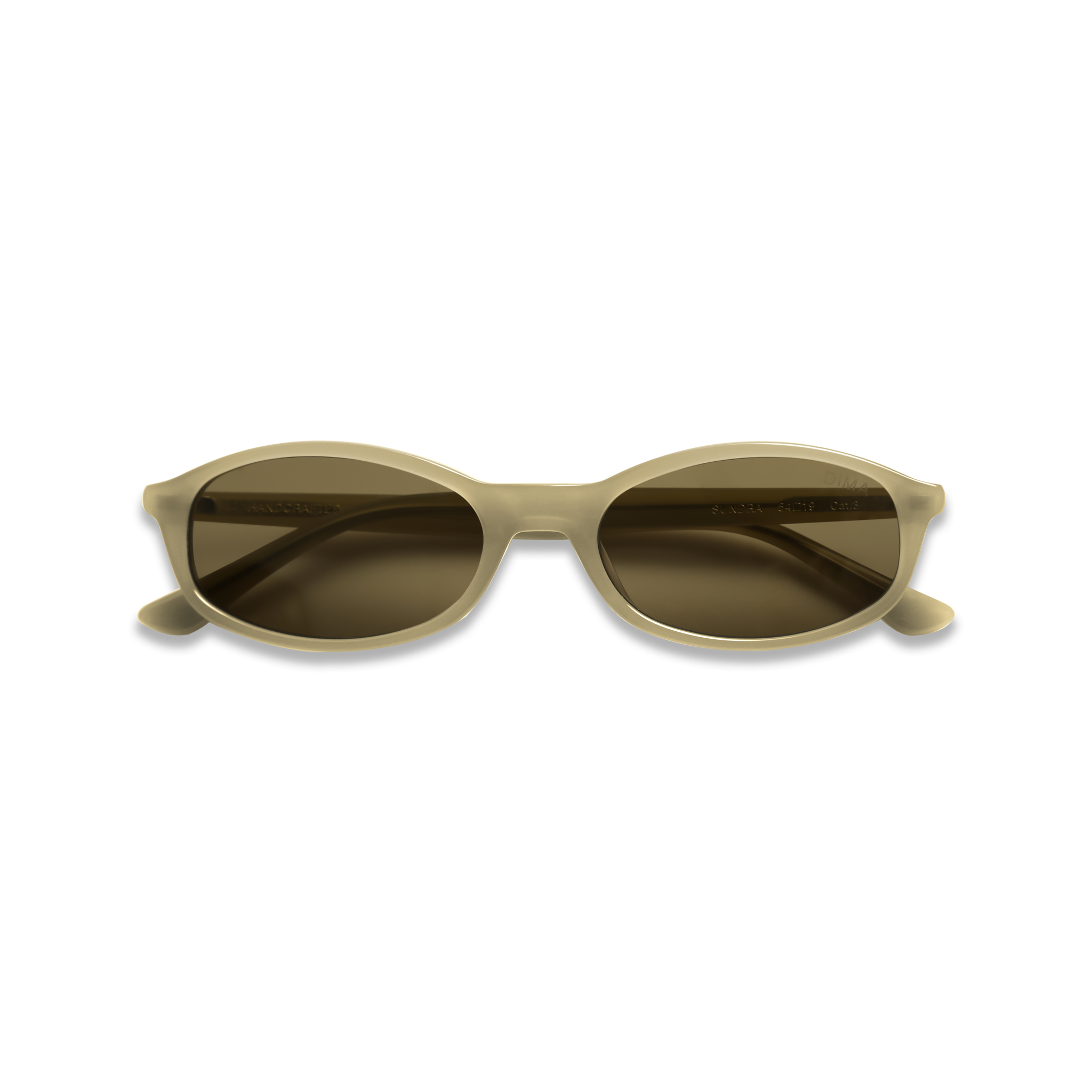 dima sunglass sundra milky light olive frame olive lens 5