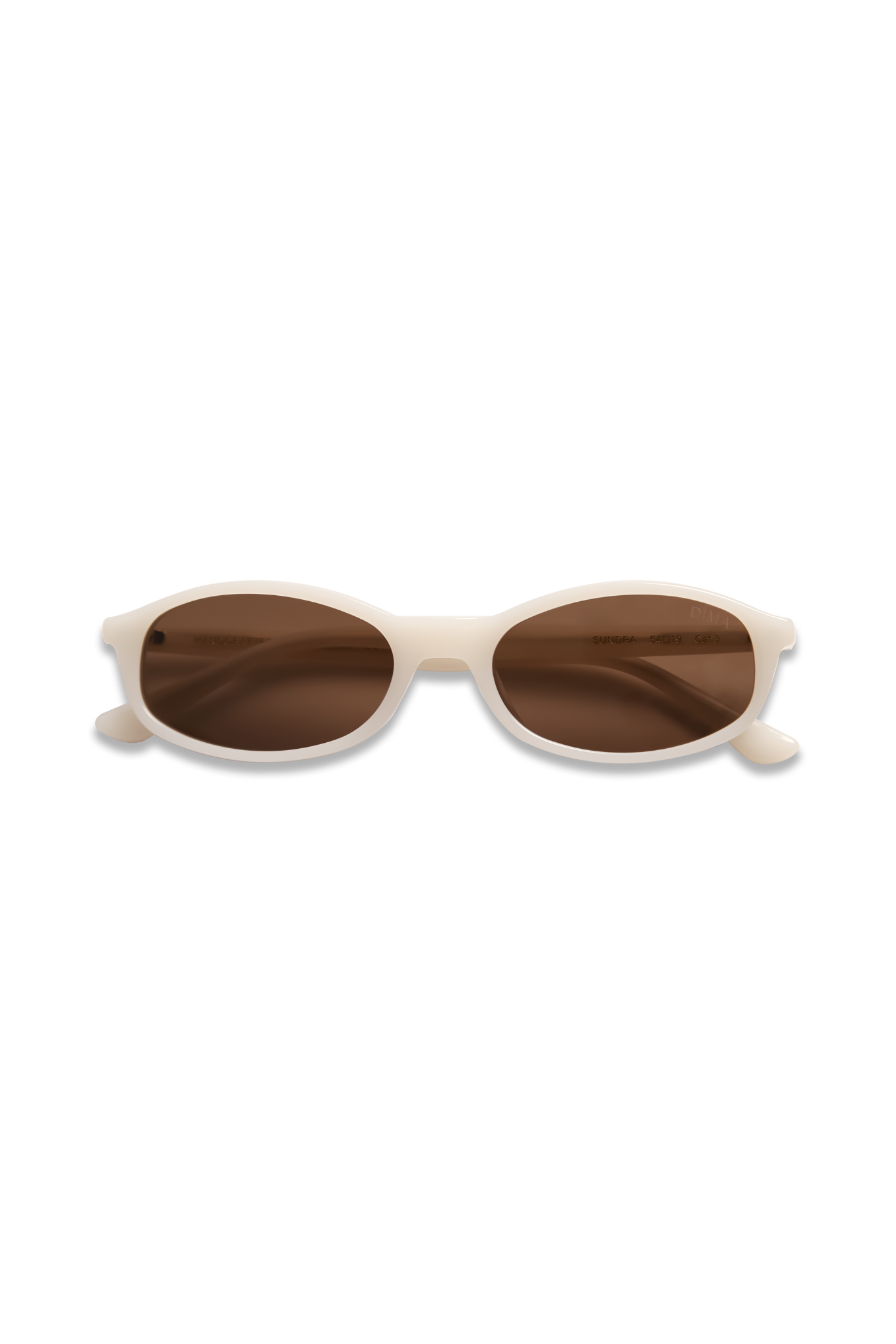dima sunglass sundra milky white frame brown lens 5