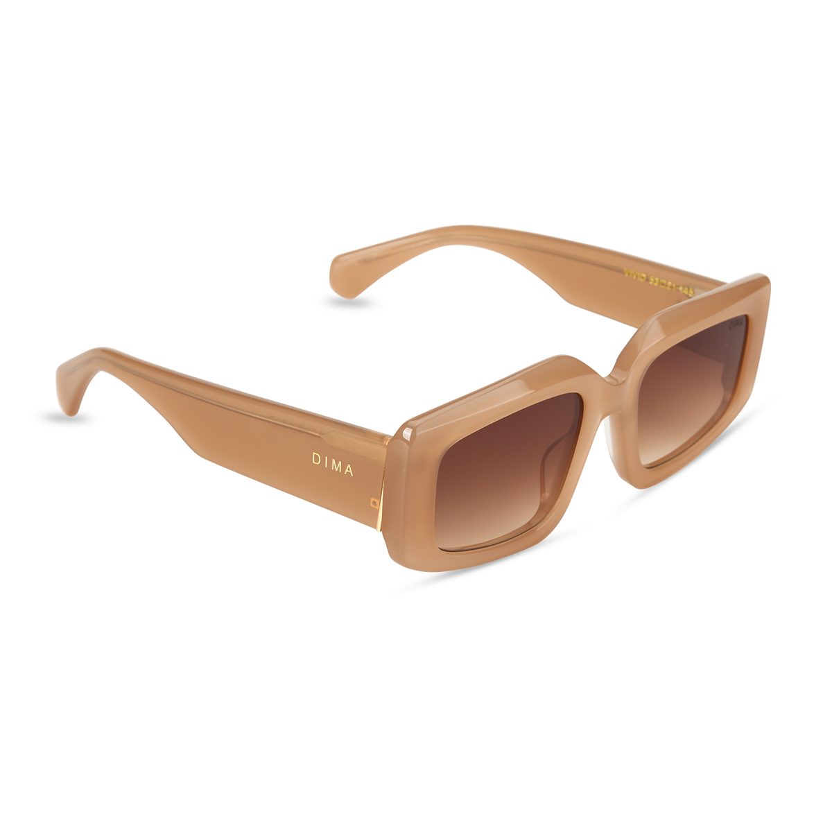 dima sunglass vivid milky brown frame brown gradient lens 2