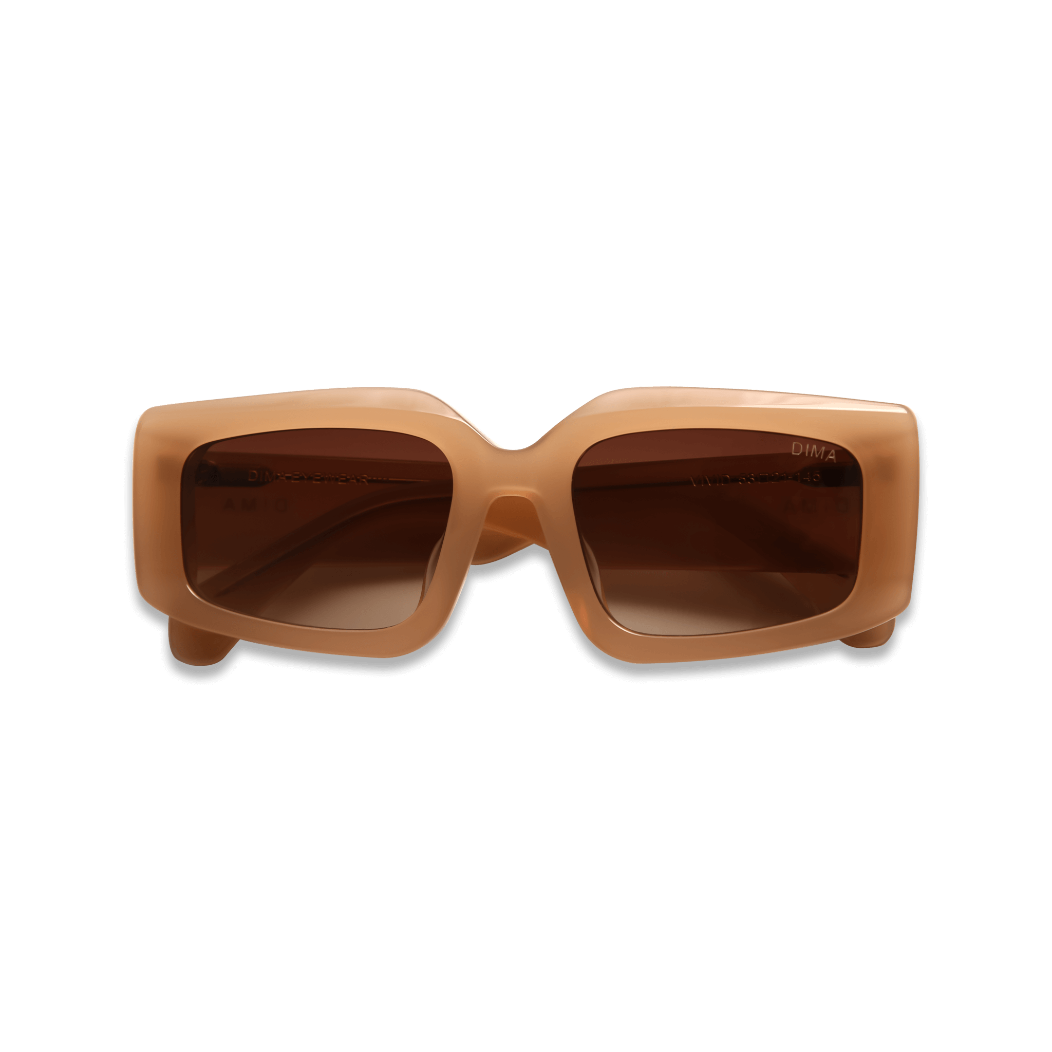 dima sunglass vivid milky brown frame brown gradient lens 5