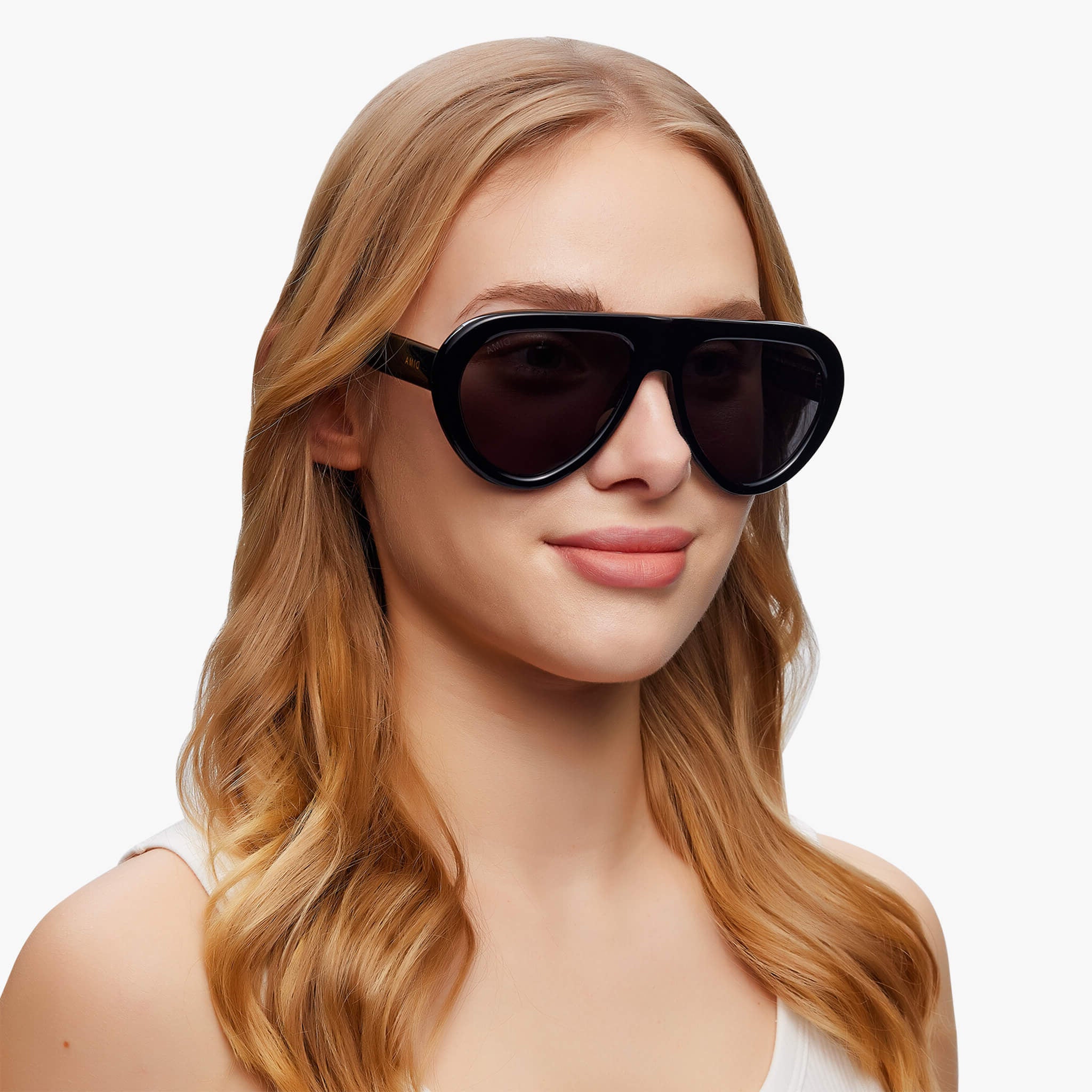 dima sunglasses aggie black frame gray lens model 2