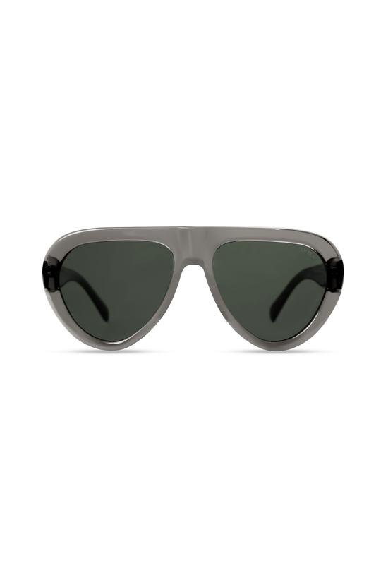 Aggie Crystal Grey Shield Aviator Sunglass - Grey Lens | DIMA Eyewear ...