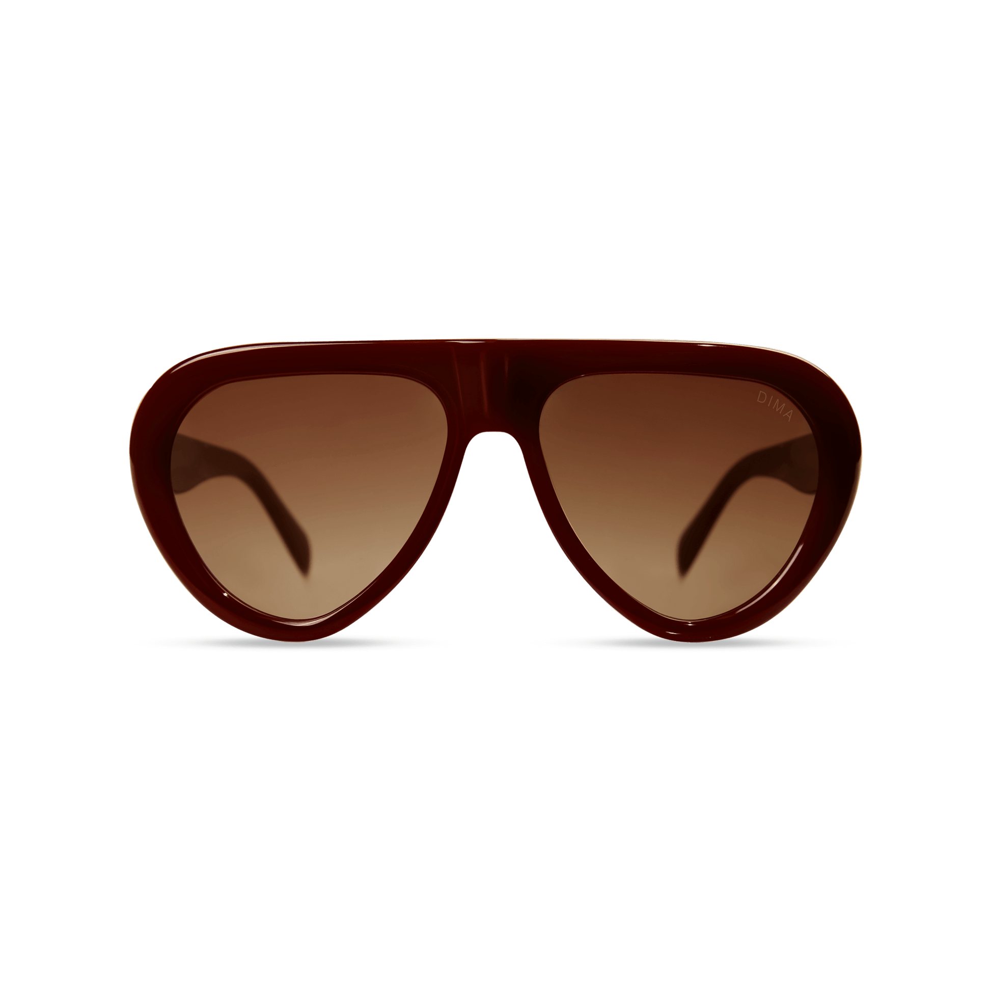 dima sunglasses aggie maroon frame brown gradient lens 1