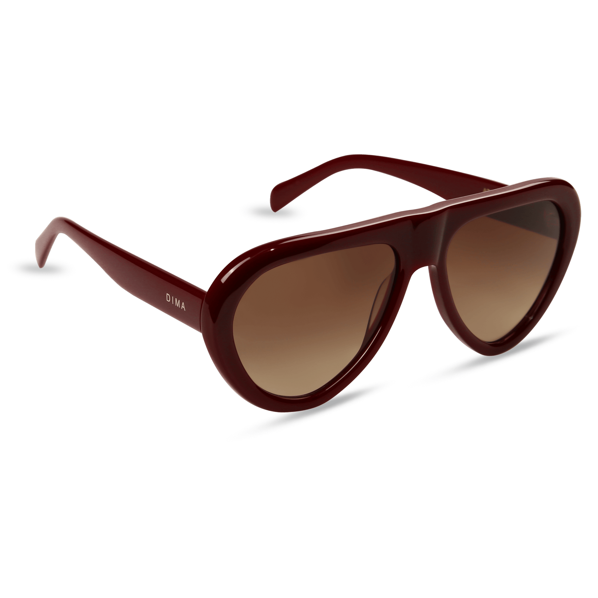 dima sunglasses aggie maroon frame brown gradient lens 2