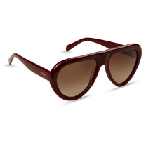 dima sunglasses aggie maroon frame brown gradient lens 2