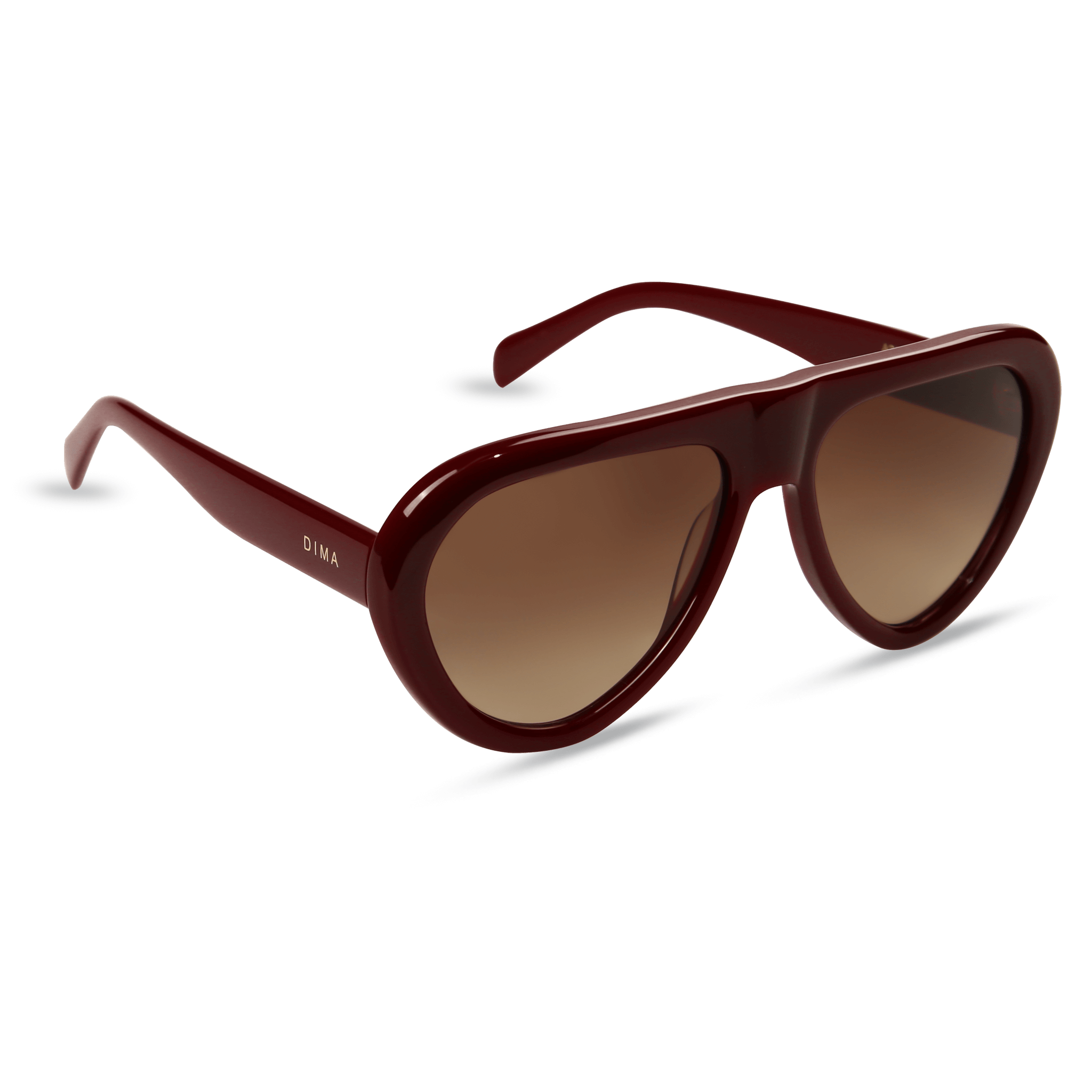 dima sunglasses aggie maroon frame brown gradient lens 2